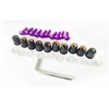 Set of 10 Anodised Motorcycle Aluminium Screws Hexagon Socket Lens