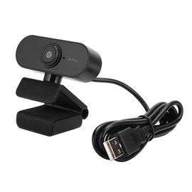 1080P Webcam, HD PC Webcam USB Mini cámara para computadora con micrófono incorporado 360 Cámara giratoria USB Webcam para computadora / PC / computadora de escritorio / computadora portátil, Plug and Play (negro)