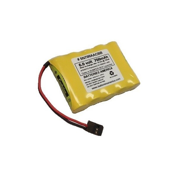 6.0volt 700mAh rechargeable battery pack for BUMPER BOY - 5N700AACBB