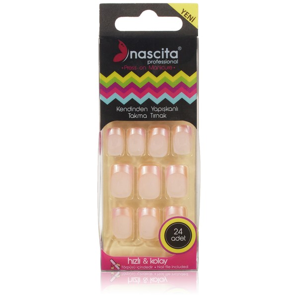 Nascita French Mat Tırnak Kendinden Yapışkanlı (24'Lü)