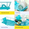 Space-Saving 3-Piece Dish Drainer Rack Set: Efficient Kitchen Organizer for