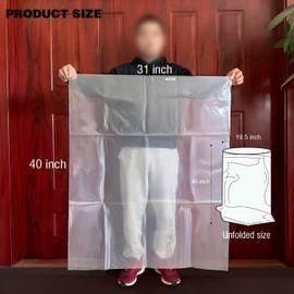 55 Gallon Dust Collector Bags 6pcs one-sided 3.5 mil 31"x40"(width x length) For Harbor Freight Central Machinery Dust Collectors