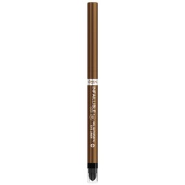 L'Oréal Paris Waterproof Eyeliner with Gel Formula and Integrated Sponge for Sparkling Accents, 36h Hold, Infaillible Grip Gel Automatic Eyeliner, 12 Bronzed Espresso