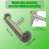 Pool Brush Head/Round Ends,17''Pool Brushes for Cleans Pool Walls, Reinforced