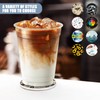 Car Cup Holders Coasters - Butterfly Moon Absorbent Ceramic Coaster,