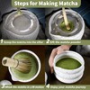 SOOCVWOLF 5 Pcs Matcha Whisk Set, Ceramic Matcha Kit for