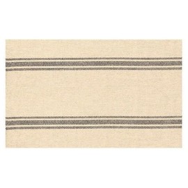 Heritage Lace Mercado Rayas 14-Inch por 20-Inch Peppercorn Mantel Individual