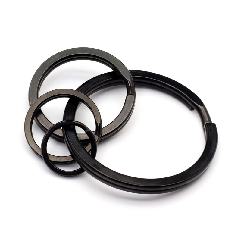 TUNUKE Ti Titanium Ring, Keychain, Key Ring, Key Hook, Carabiner,