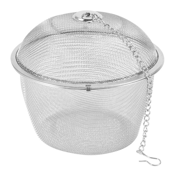 Himrsbuy Extra Large Stainless Steel Twist Lock Mesh Tea Ball