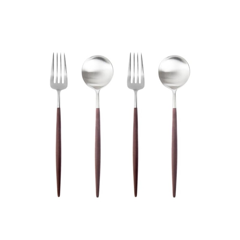 Cutipol GOA Brown / Matte Silver Dinner (2 Forks and