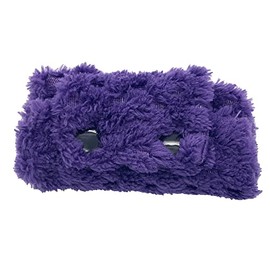 Handmade Centre Back Cover ONLY compatible with AIRFIT F10/ F20 Fleece CPAP BIPAP approx 10x6cm Cheek Strap Covers for Sleep Apnea VARIOUS COLOURS (Purple Popcorn)