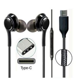 USB C Earphones Type C Headphones Compatible with All USB C Devices,In-Ear Headphones with Mic Stereo Hand free Noise Cancelling Earphones Headset,Wired Earphones 3.5 type C Jack Mic Heavy Bass Sound