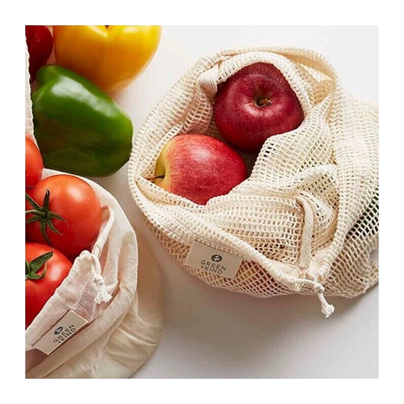 Green + Kind Organic Cotton Produce Bag - Net, 1