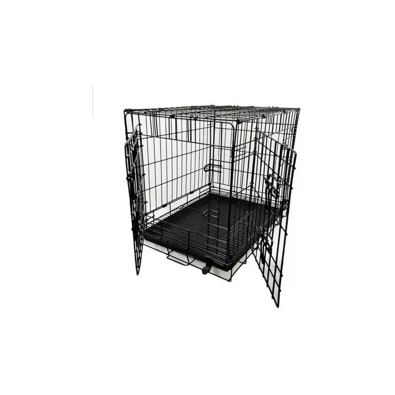 Doggy Jaula Transportadora Metalica Pegable Para Perro 77x47x57 Cm