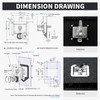 Loclink Combination Truck Tool Box Lock Replacement, 3 Digit Combination