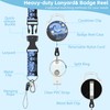 Van Gogh Starry Night Sky Lanyards for ID Badges Retractable