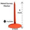 NsyStake 10 Pack Orange Survey Stake Survey Markers Property Yard