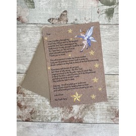 UNIQUEPGIFTS Tooth Fairy Letter, First Tooth Fairy Visit, Tooth Fairy Accessories For Boys And Girls, Tooth Fairy Gift, First Tooth Gift (Tooth Fairy Letter Only)