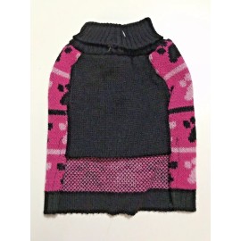 Unbranded Dog Cat Puppy Pet Christmas Xmas Costume Clothes Ugly Sweater XS Paw Prints