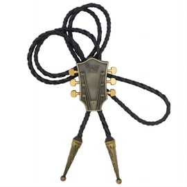 KeCol Adult Mens Guitar Head Base Western Bolo Tie Bronze