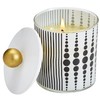 PartyLite White Clove Monochrome Jar Candle – Modern Black &