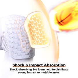 COOLOMG Knee Pads Knee Pads Leg Warmers Knee Protector Basketball Football Handball Volleyball for Men Women Boys White T-Shape XS