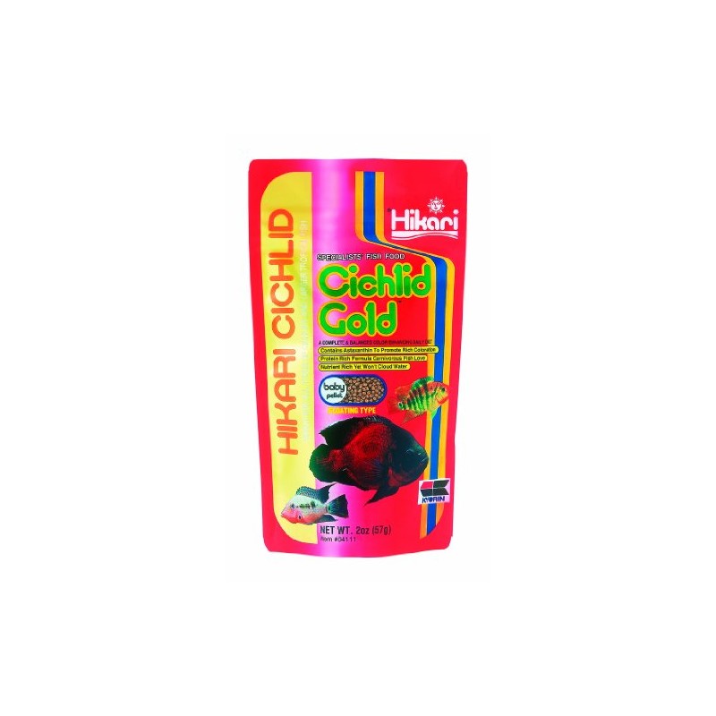 Hikari Cichlid Gold Floating Baby Pellets For Pets, 2-Ounce
