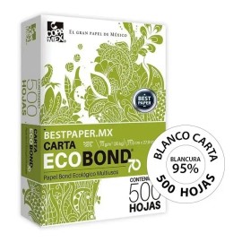 Papel Ecobond 70 Blanco Carta - 500 Hojas