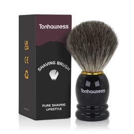 Pure Badger Bristle Shaving Brush Wood Crafted Handle Shave Brush for Men, Beard Hair Shaving brushes for Wet Shave Gift