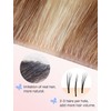DOORES Invisi Edge Tape in Hair Extensions, Light Blonde Highlighted