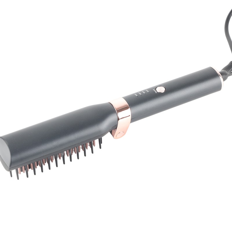Hot Comb Electric Folding Design Ergonomic Handle Curls Straight Hair