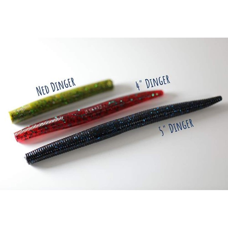 Yum Lures Dinger Classic Worm All-Purpose Soft Plastic Bass Fishing