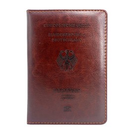 Neylokfen Passport Cover Travel Passport Cover Leather Passport Cover Passport Cover Passport Cover Robust Tear-Resistant, brown, Casual