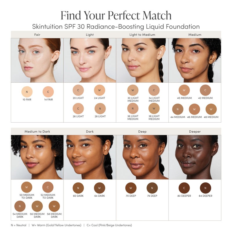 Jane Iredale Skintuition SPF30 Radiance-Boosting Liquid Foundation 30ml, 54 Medium
