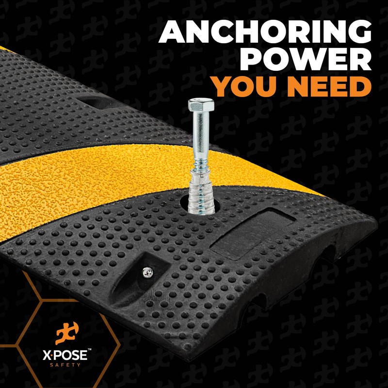 xpose safety Concrete Anchors Set with 4"" Lag Bolt, Lag