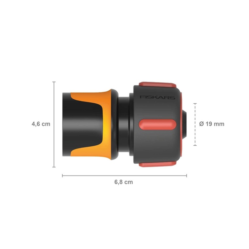 Fiskars Hose Connection, SoftGrip Contact Points, Universal Size, Diameter 1.9