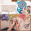 PATIKIL 48 Pcs Dream Catcher Rings, 1.5 inch Floral Macrame