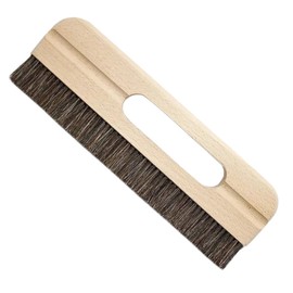 Sinyiol 1 Piece Large Wallpaper Brush, 10.6" Thick Horse Hair Wallpaper Smoothing Brush Paste Brush Wallpaper Smoothing Tool with Wooden Handle