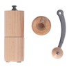 Manual Coffee Grinder Adjustable Detachable Beech Wood Stainless Steel Core