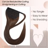 S-noilite Wrap Around Ponytail Hair Extension Human Hair Ponytail 18"