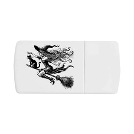 'Cool Witch On Broomstick' Pill Box with Tablet Splitter (PI00032766)
