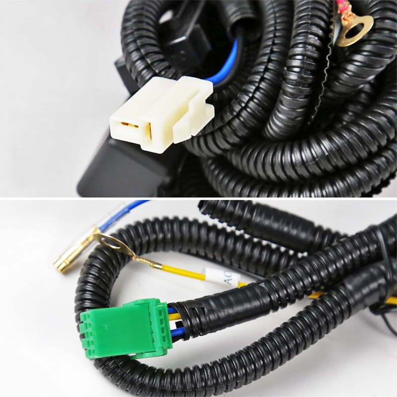 Spec-D Tuning Clear Bumper Driving Fog Lights + Bulbs +