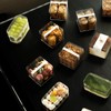 FZJ 20 Pack 10OZ Rectangle Clear Plastic Dessert Cups with