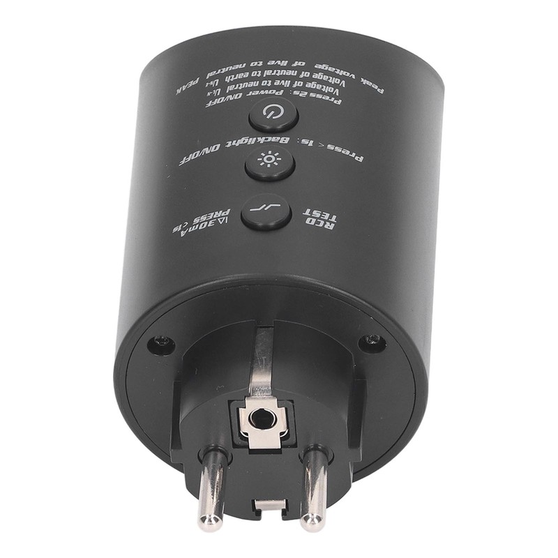 Outlet Tester Digital Display 3 Prong Electrical Receptacle Detector Socket