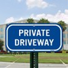 2-Pack Private Driveway,Yuntarda 12"X6" Heavy 0.40 Aluminum Rust Free Sign