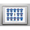 FRAMED & MOUNTED INDIA CRICKET WORLD CUP WINNERS 2011 NEW