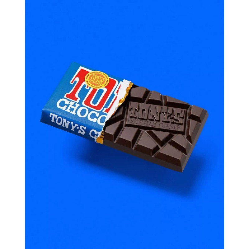 Tony`S Chocolonely Extra Dark Chocolate Bar 6.35 Oz