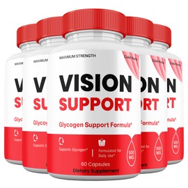 Gold Nutra Vision Support Capsules, Premium All Natural Ingredients, Maximum Strength Pills Vision Support Supplement Vitamin Extract (5 Pack)
