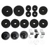 21Pcs Cymbal Replacement Accessories Felts Sleeves Wing Nuts Washers for