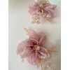 3 Pcs/Set Crystal Three-Dimensional Flower Decoration Patch Trim Shiny Hand-Stitched